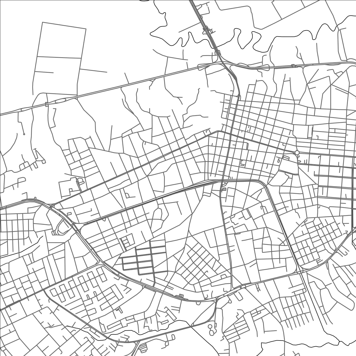 ROAD MAP OF MATURIN, VENEZUELA BY MAPBAKES