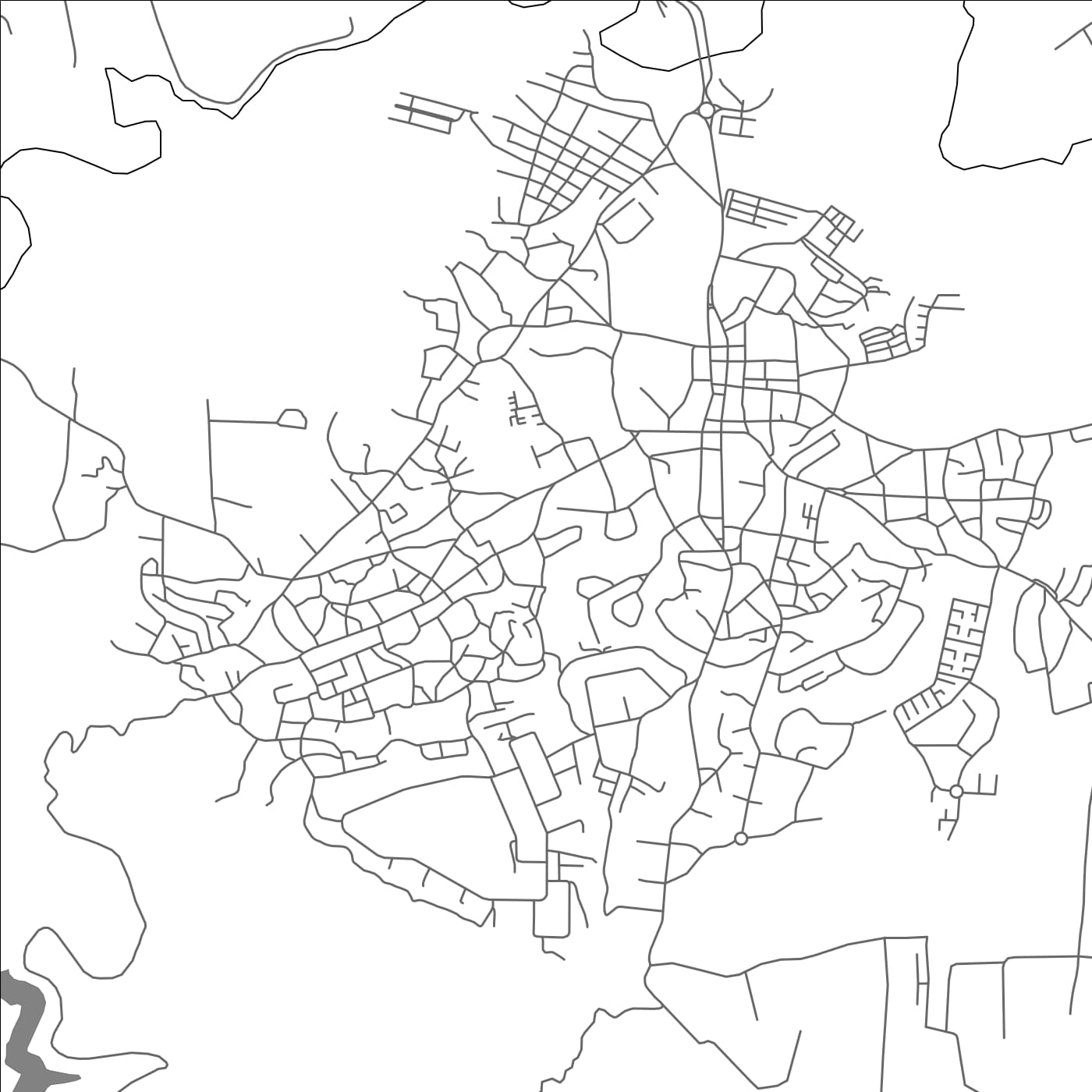 ROAD MAP OF OCUMARE DEL TUY, VENEZUELA BY MAPBAKES