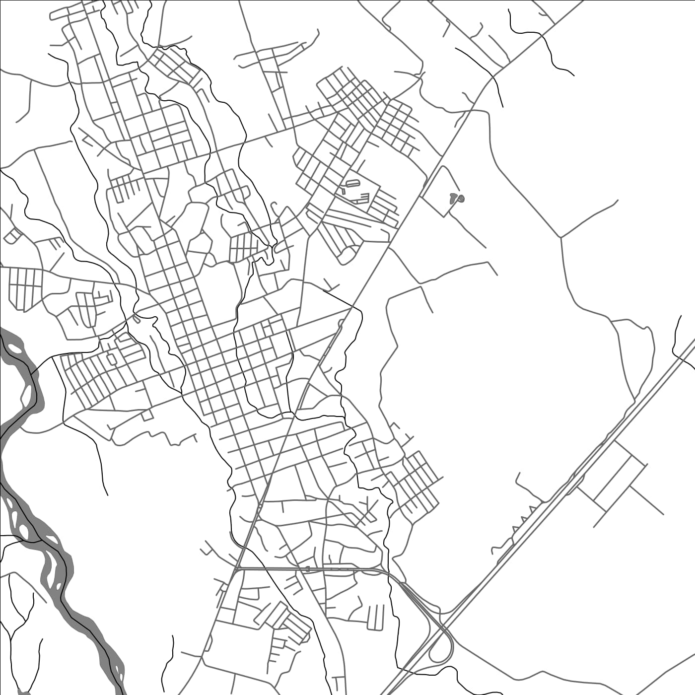 ROAD MAP OF OSPINO, VENEZUELA BY MAPBAKES