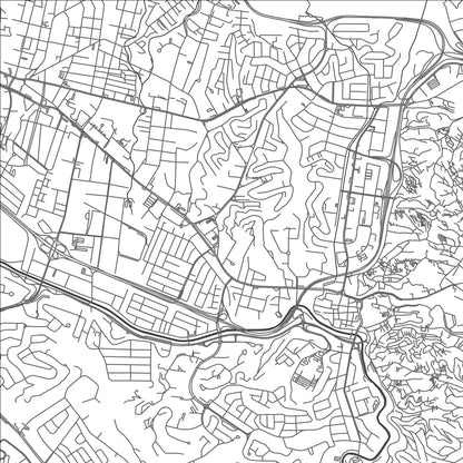 ROAD MAP OF PETARE, VENEZUELA BY MAPBAKES