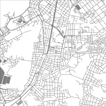 ROAD MAP OF PUERTO LA CRUZ, VENEZUELA BY MAPBAKES
