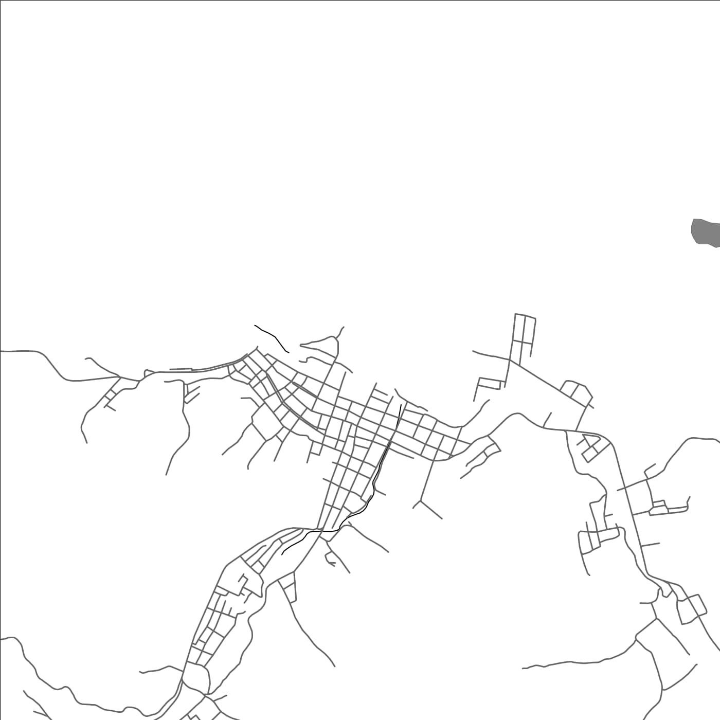 ROAD MAP OF RIO CARIBE, VENEZUELA BY MAPBAKES