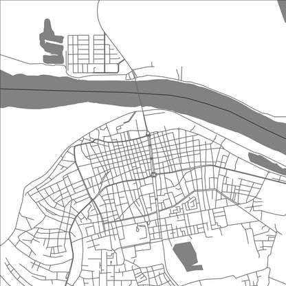 ROAD MAP OF SAN FERNANDO, VENEZUELA BY MAPBAKES