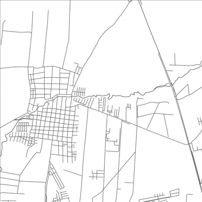 ROAD MAP OF SANTA CRUZ, VENEZUELA BY MAPBAKES