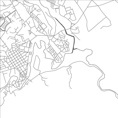 ROAD MAP OF SANTA TERESA DEL TUY, VENEZUELA BY MAPBAKES