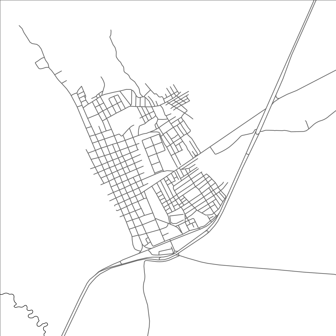 ROAD MAP OF SARARE, VENEZUELA BY MAPBAKES