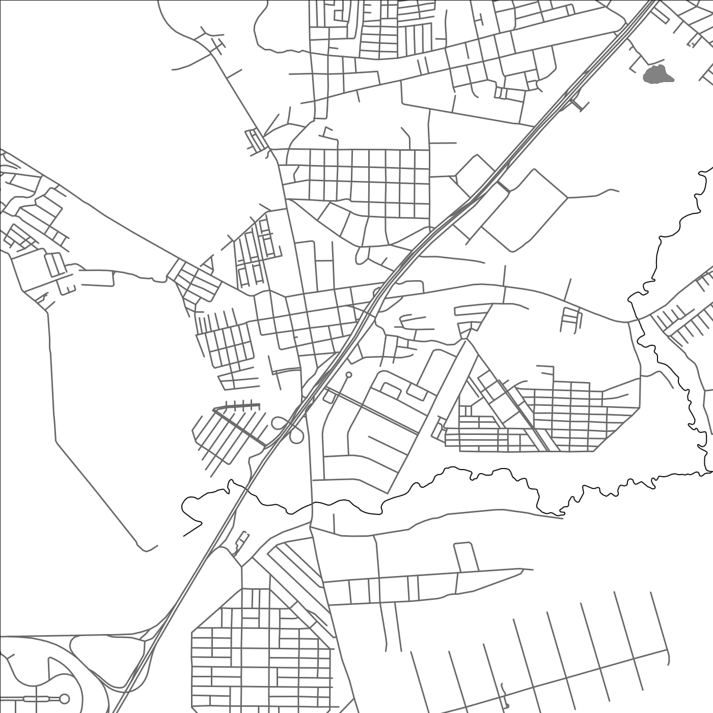 ROAD MAP OF TOCUYITO, VENEZUELA BY MAPBAKES