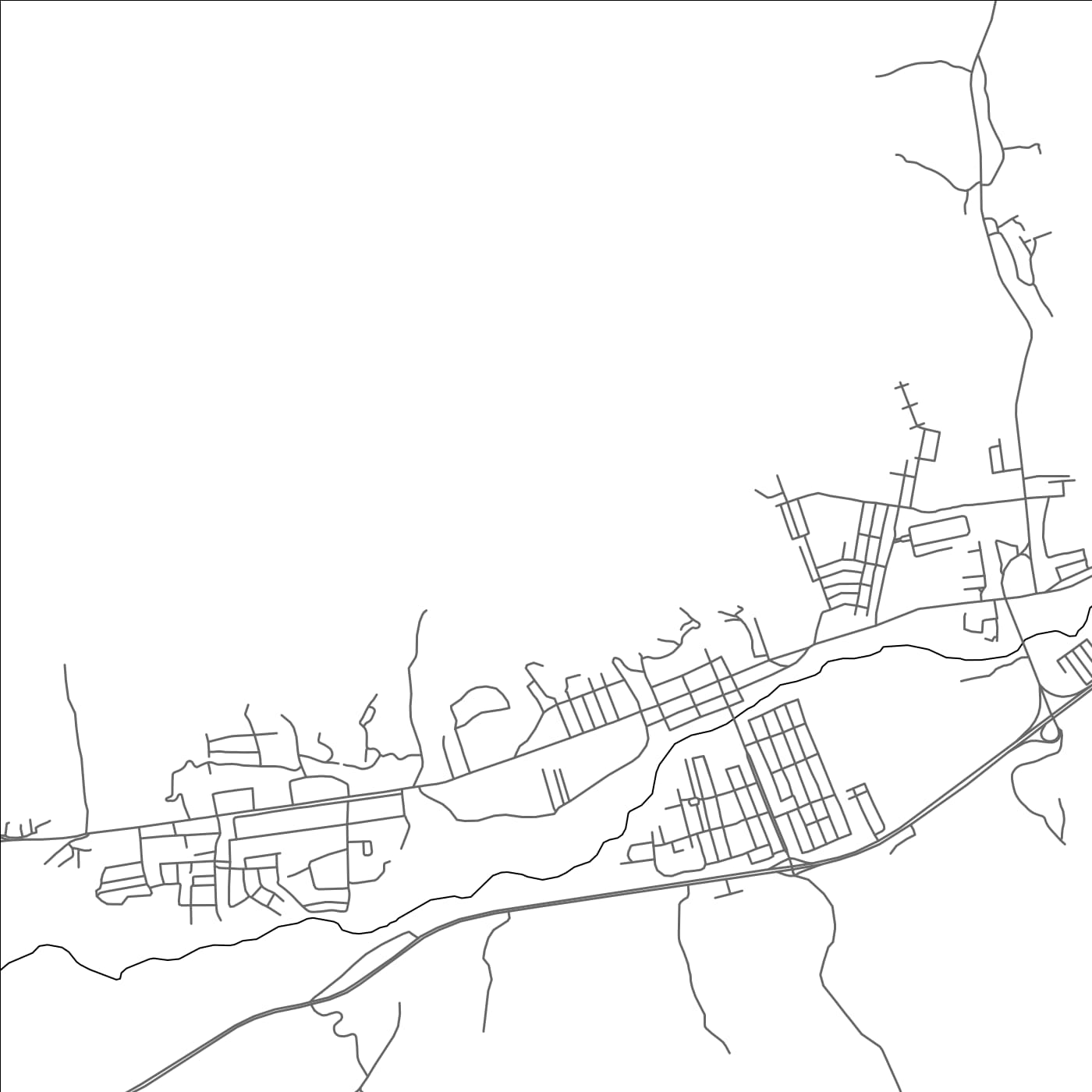 ROAD MAP OF TRUJILLO, VENEZUELA BY MAPBAKES