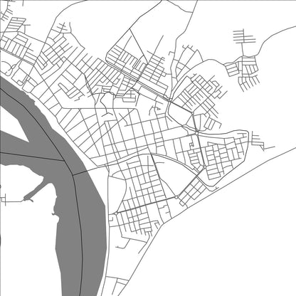 ROAD MAP OF TUCUPITA, VENEZUELA BY MAPBAKES