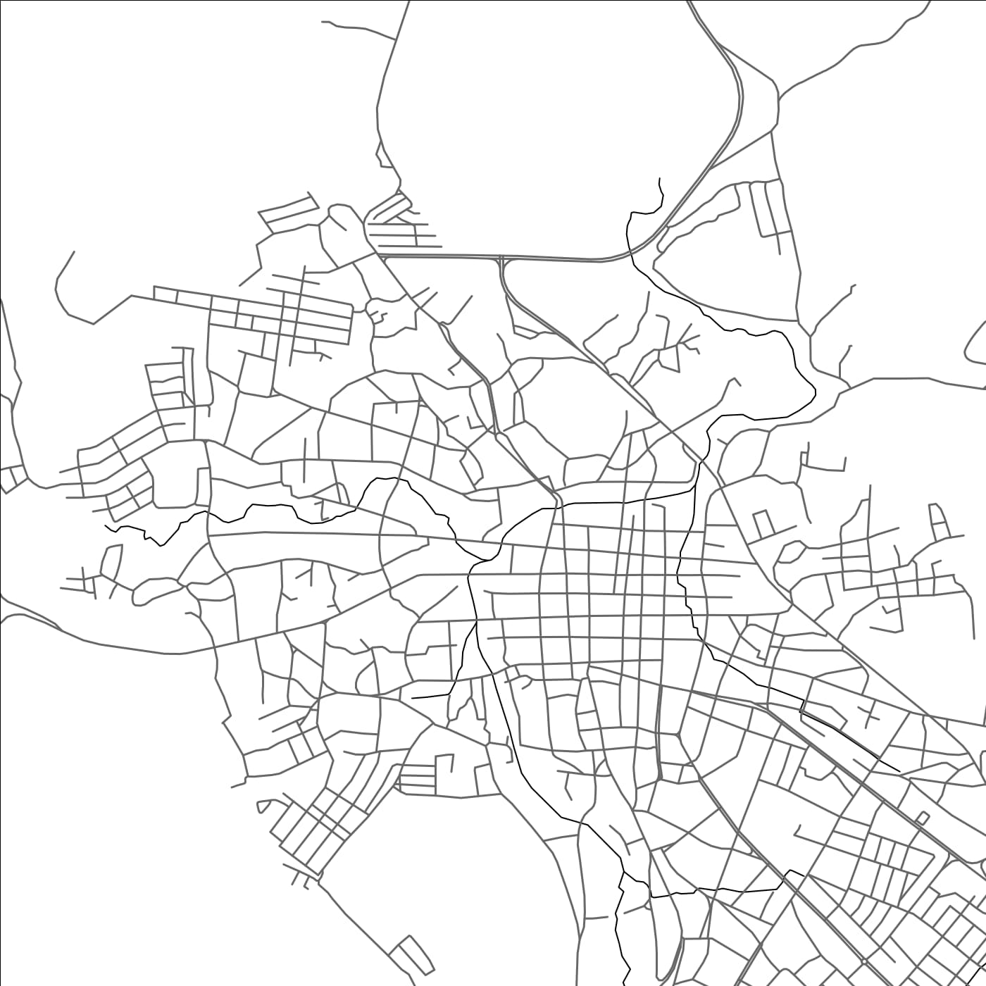 ROAD MAP OF UPATA, VENEZUELA BY MAPBAKES