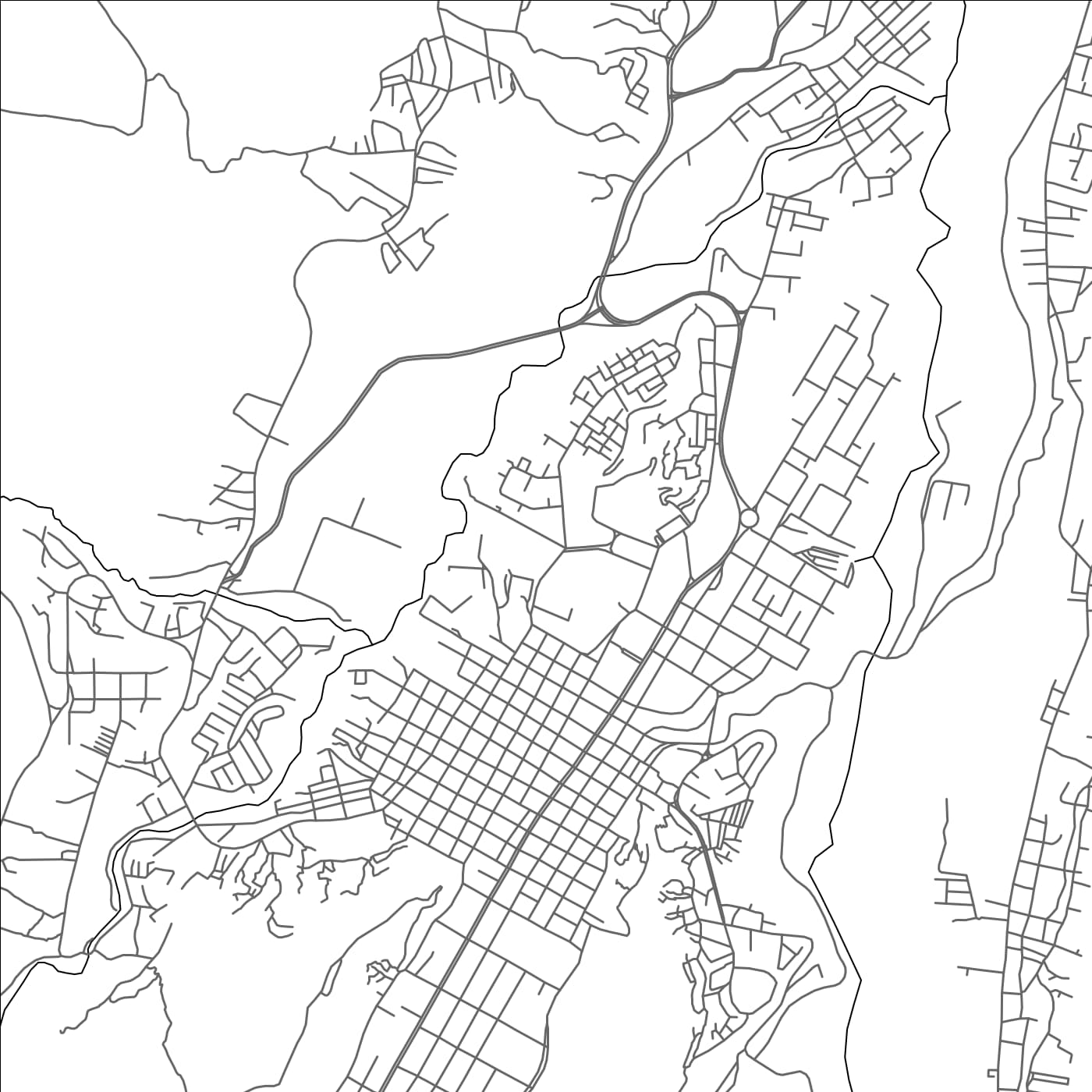 ROAD MAP OF VALERA, VENEZUELA BY MAPBAKES