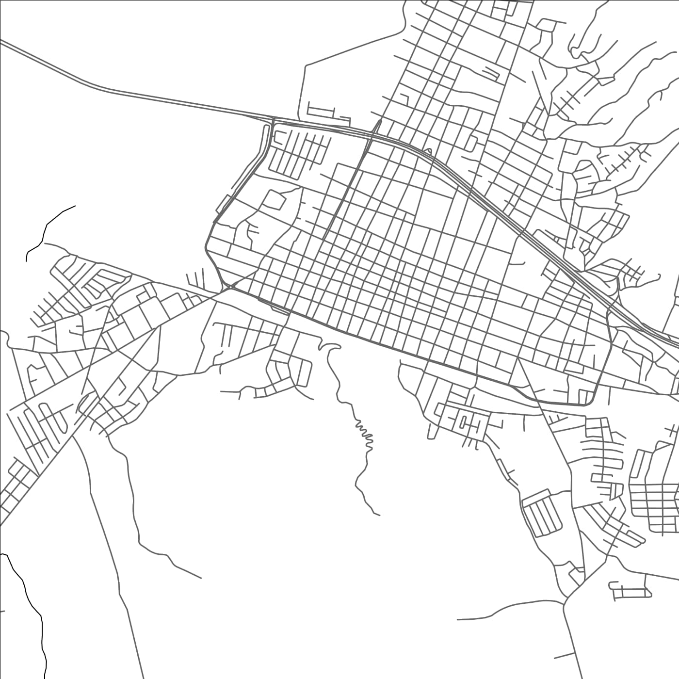 ROAD MAP OF YARITAGUA, VENEZUELA BY MAPBAKES