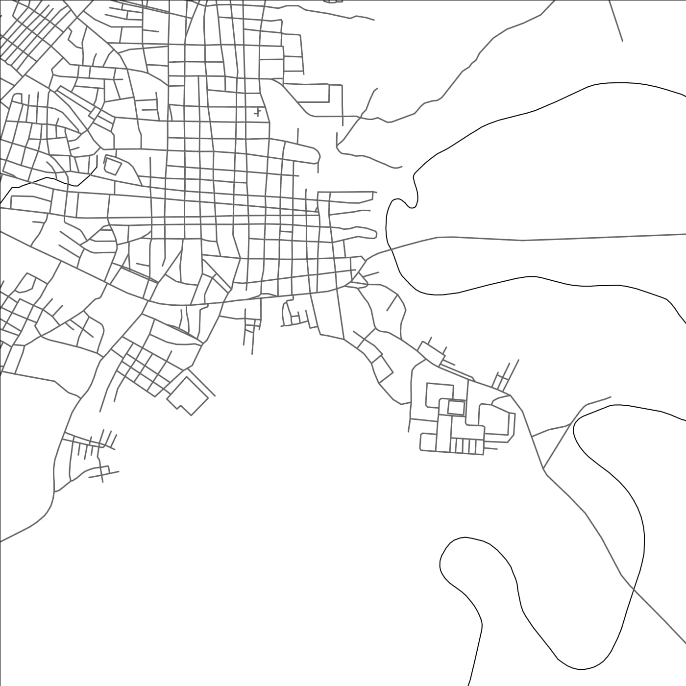 ROAD MAP OF ZARAZA, VENEZUELA BY MAPBAKES