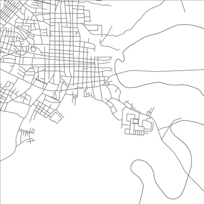 ROAD MAP OF ZARAZA, VENEZUELA BY MAPBAKES