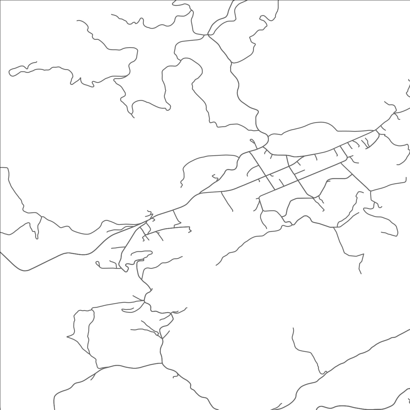 ROAD MAP OF ABBS VALLEY, VIRGINIA BY MAPBAKES