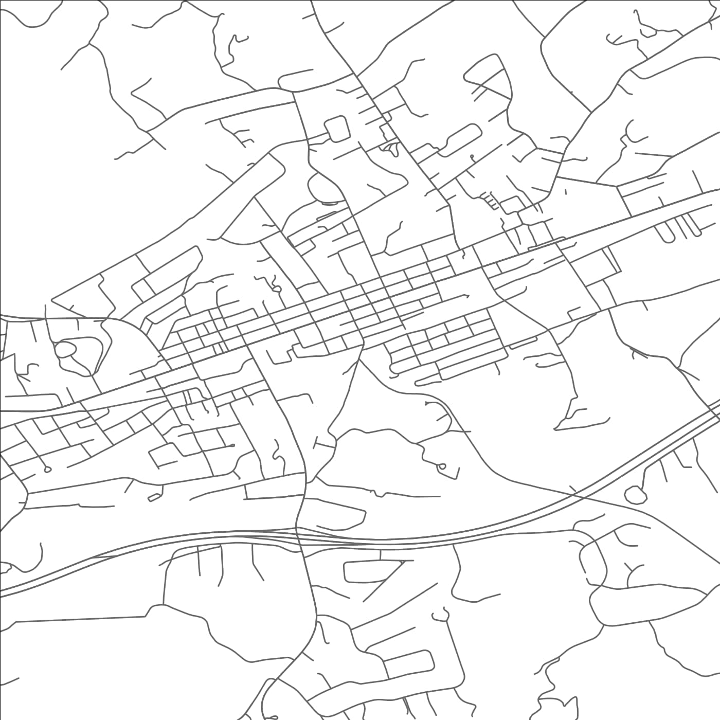 ROAD MAP OF ABINGDON, VIRGINIA BY MAPBAKES