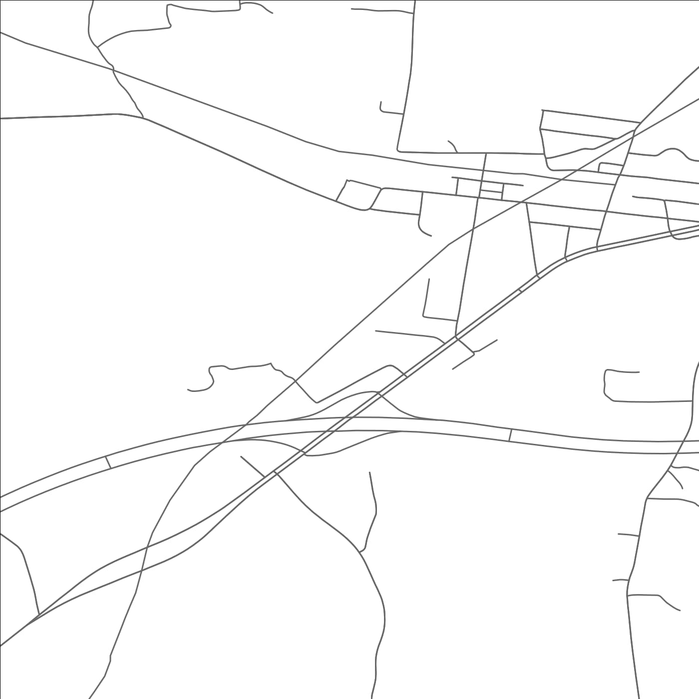 ROAD MAP OF ALBERTA, VIRGINIA BY MAPBAKES