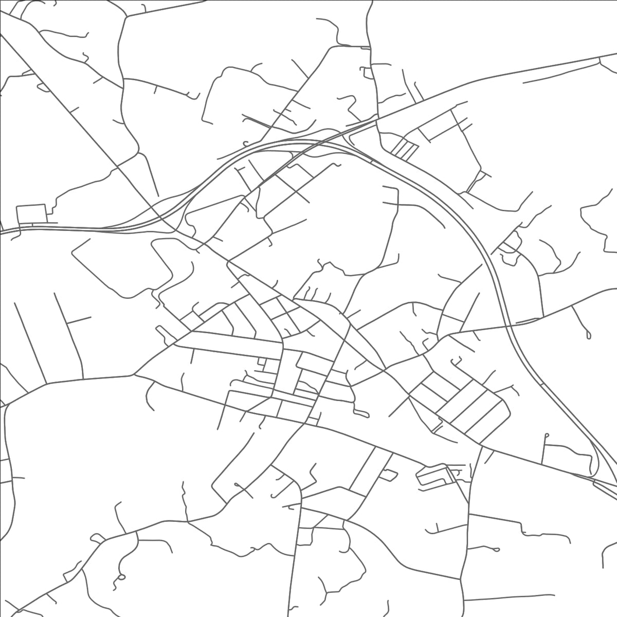 ROAD MAP OF APPOMATTOX, VIRGINIA BY MAPBAKES