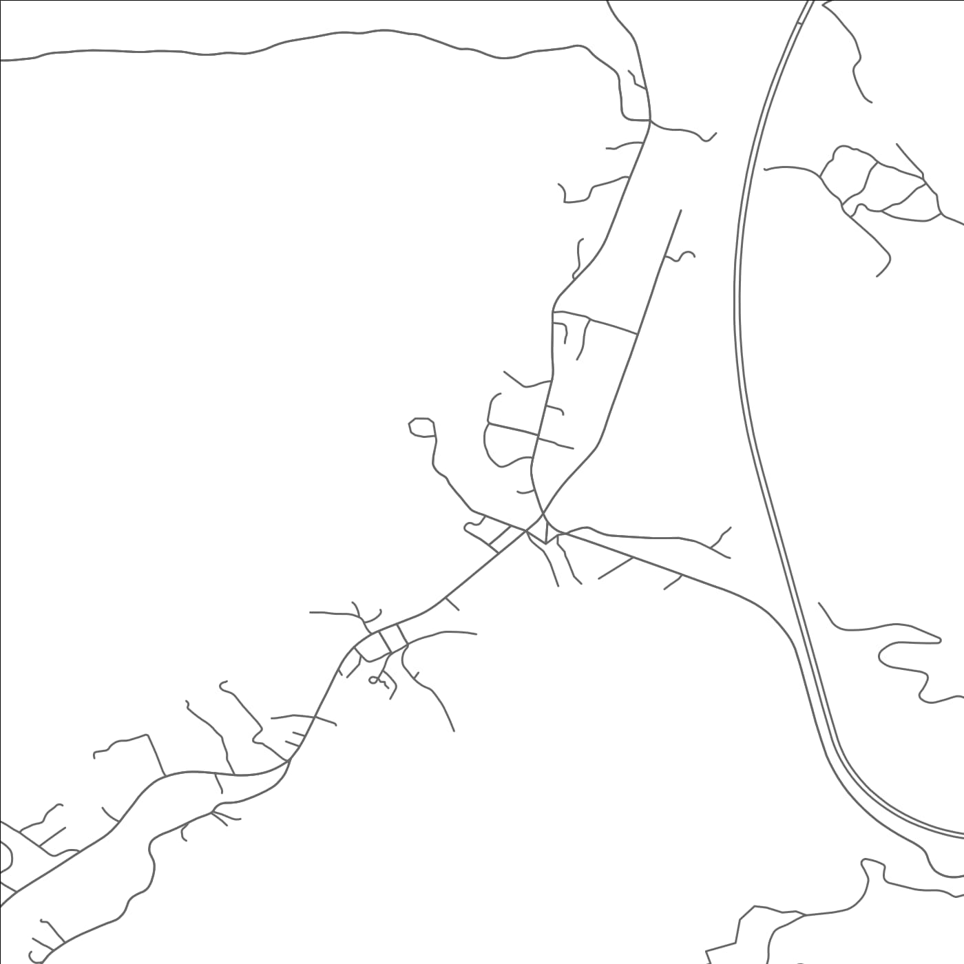 ROAD MAP OF BASTIAN, VIRGINIA BY MAPBAKES