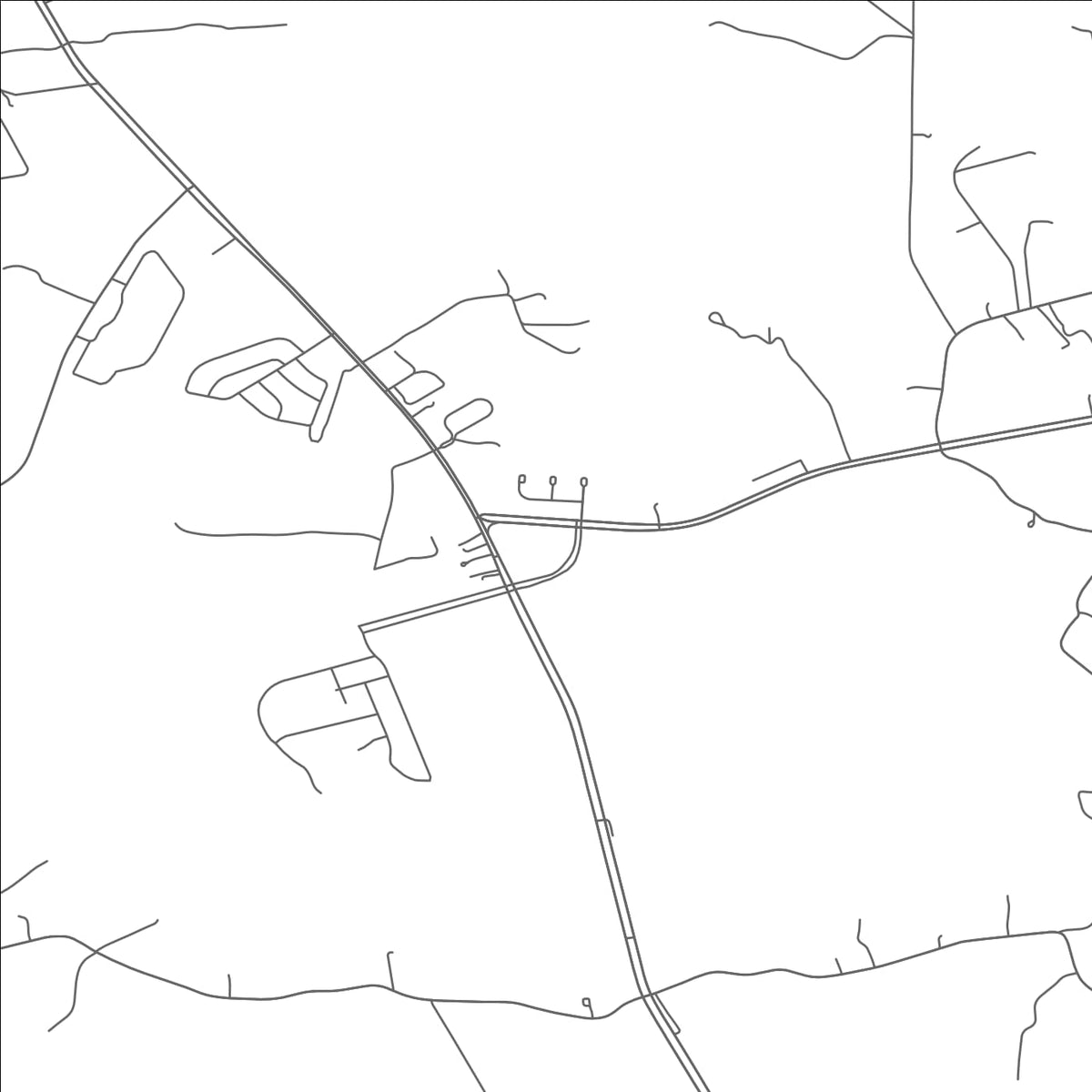 ROAD MAP OF BENNS CHURCH, VIRGINIA BY MAPBAKES