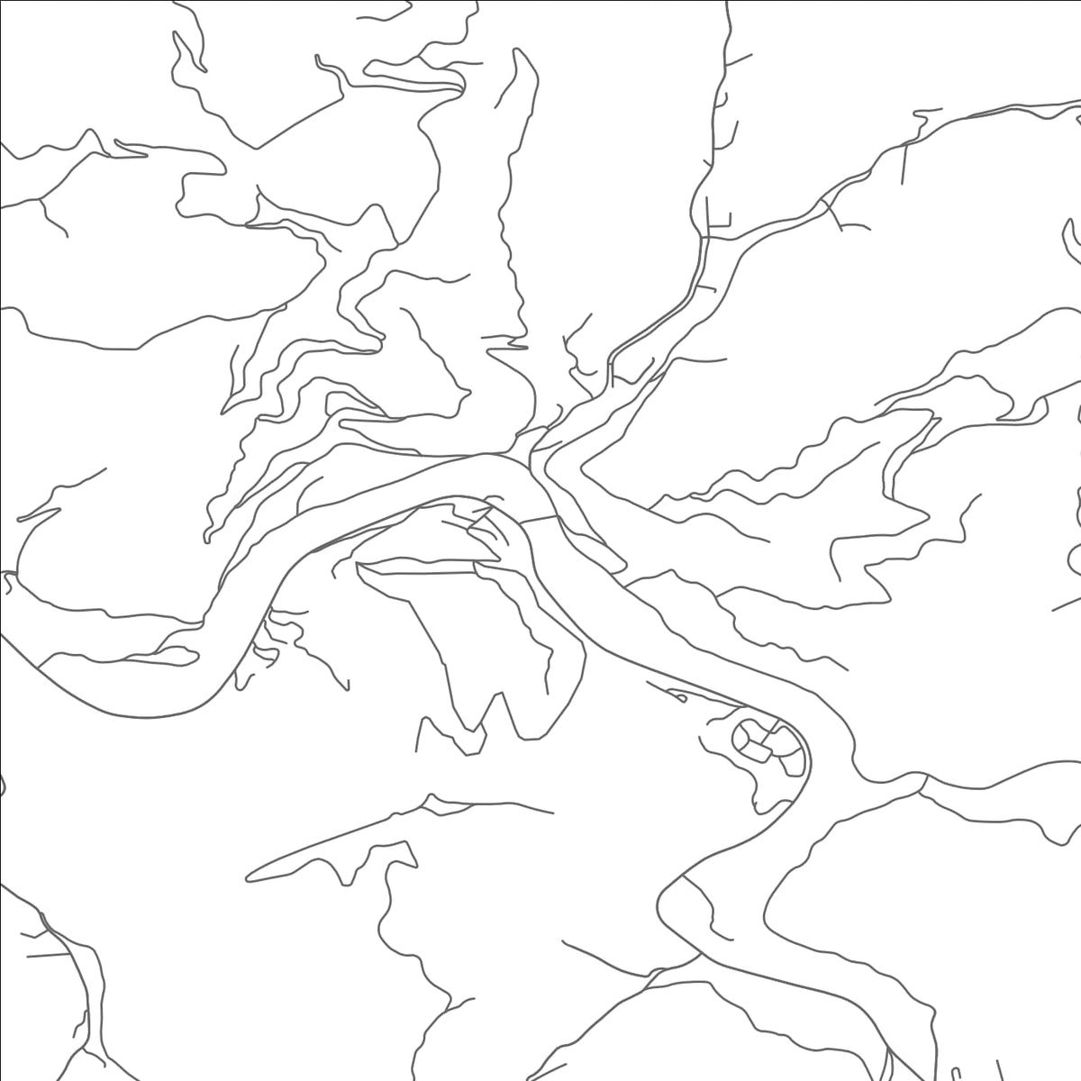 ROAD MAP OF BIG ROCK, VIRGINIA BY MAPBAKES