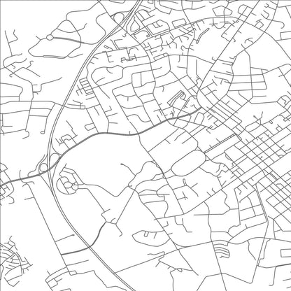 ROAD MAP OF BLACKSBURG, VIRGINIA BY MAPBAKES