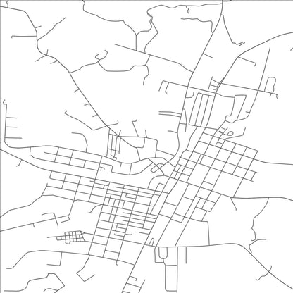 ROAD MAP OF BLACKSTONE, VIRGINIA BY MAPBAKES