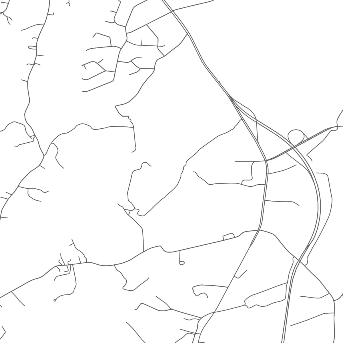 ROAD MAP OF BLAIRS, VIRGINIA BY MAPBAKES