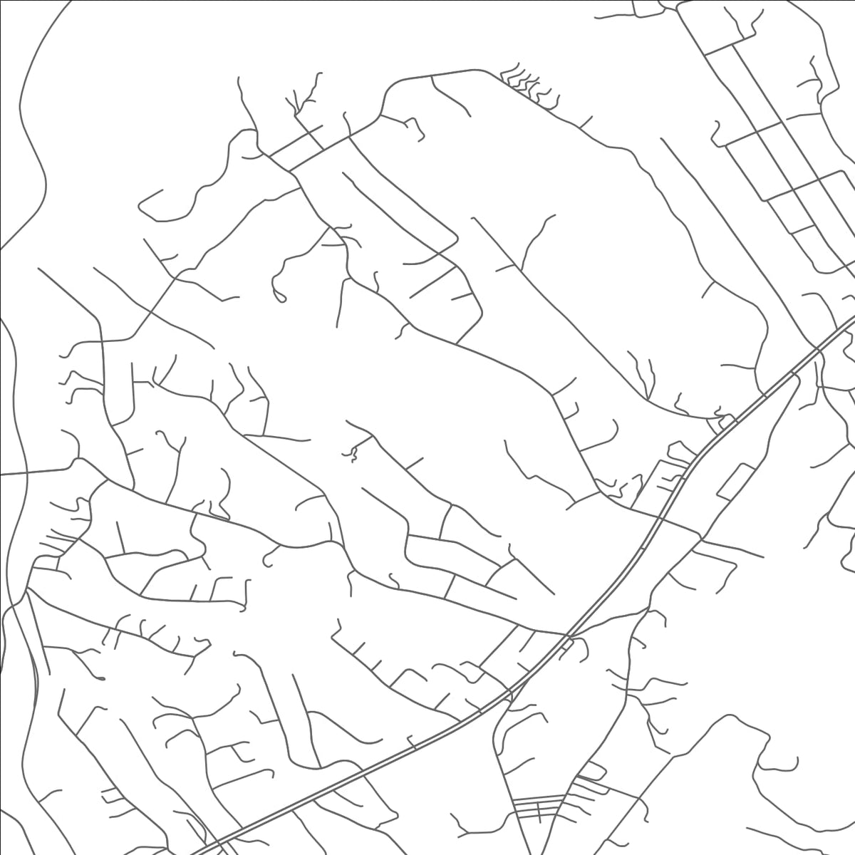 ROAD MAP OF BLUE RIDGE, VIRGINIA BY MAPBAKES