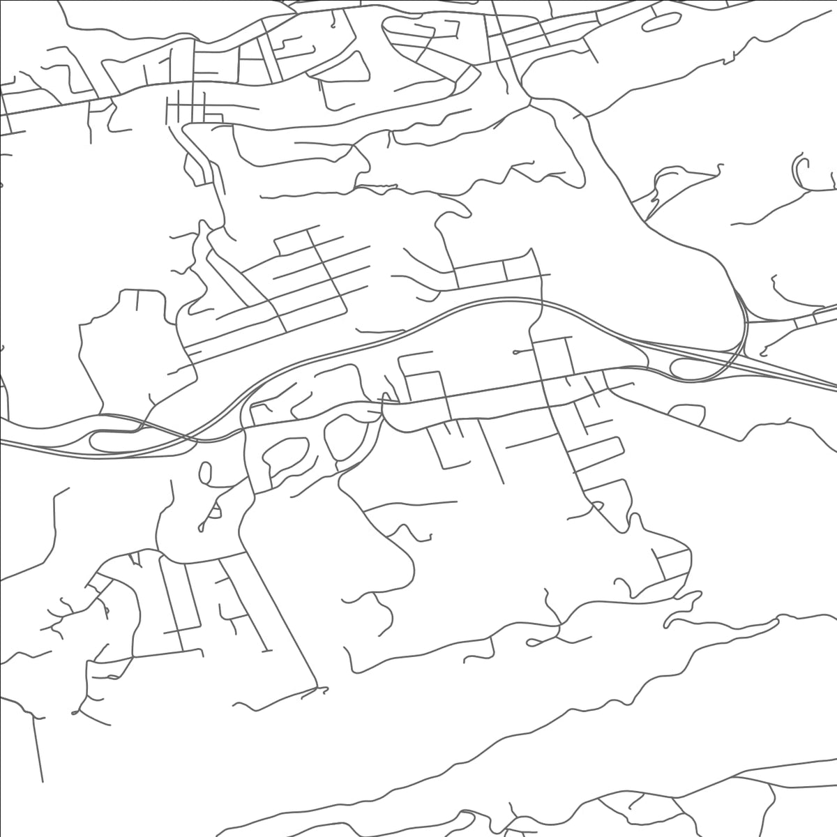 ROAD MAP OF BLUEFIELD, VIRGINIA BY MAPBAKES