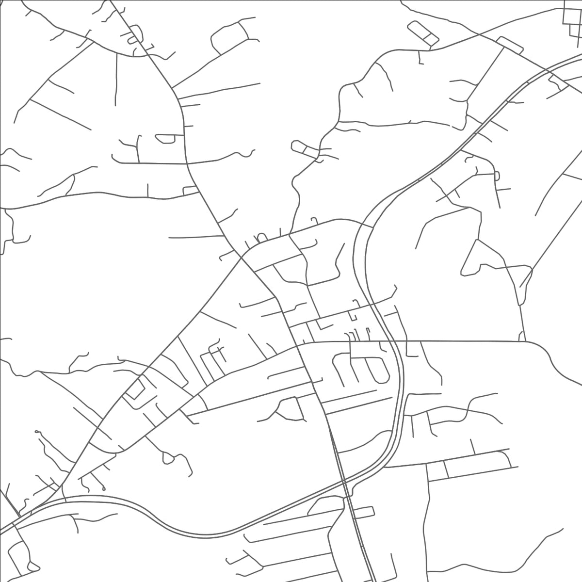 ROAD MAP OF BOWLING GREEN, VIRGINIA BY MAPBAKES