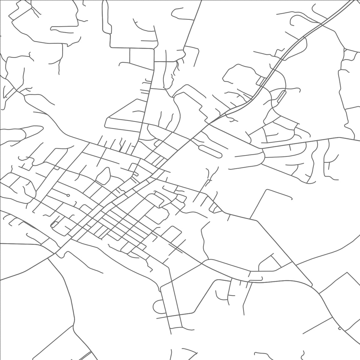 ROAD MAP OF BRIDGEWATER, VIRGINIA BY MAPBAKES