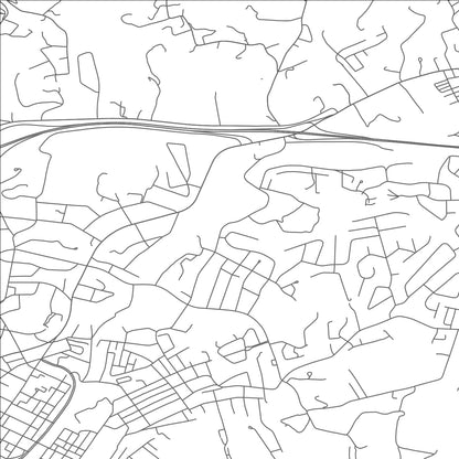 ROAD MAP OF BRISTOL, VIRGINIA BY MAPBAKES
