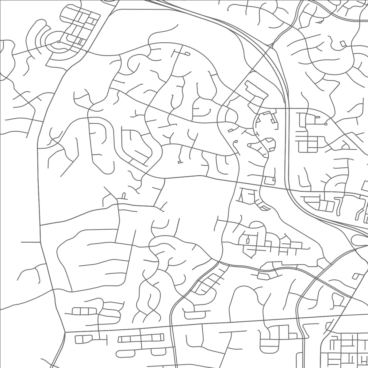 ROAD MAP OF BROADLANDS, VIRGINIA BY MAPBAKES