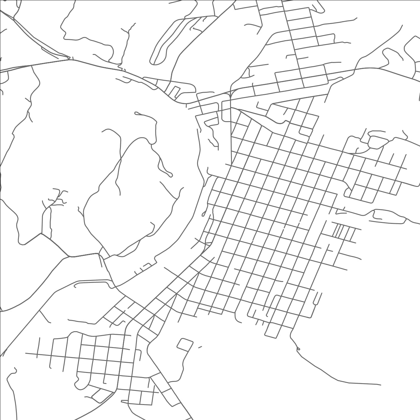 ROAD MAP OF BUENA VISTA, VIRGINIA BY MAPBAKES