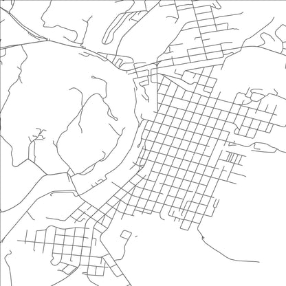 ROAD MAP OF BUENA VISTA, VIRGINIA BY MAPBAKES