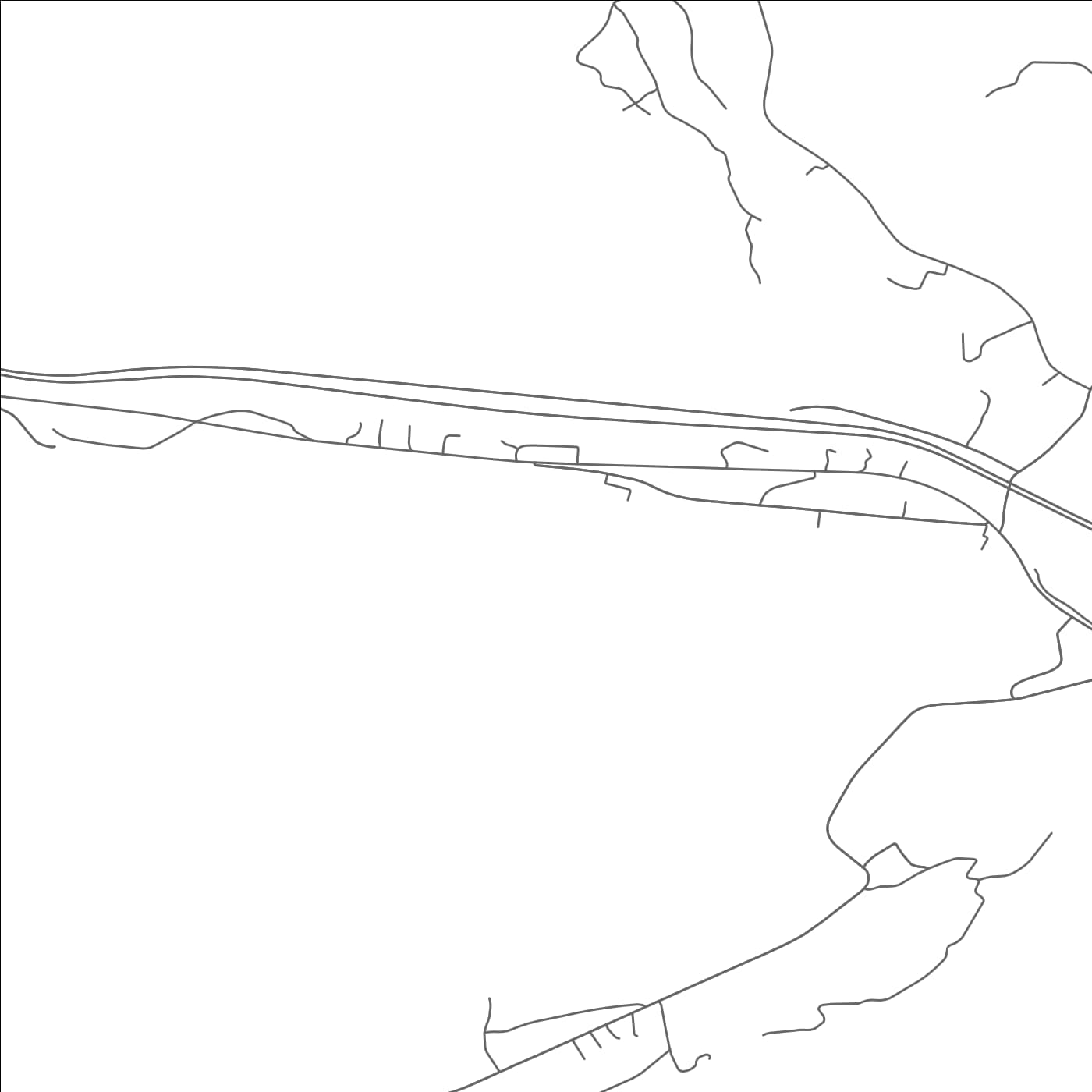 ROAD MAP OF CALLAGHAN, VIRGINIA BY MAPBAKES