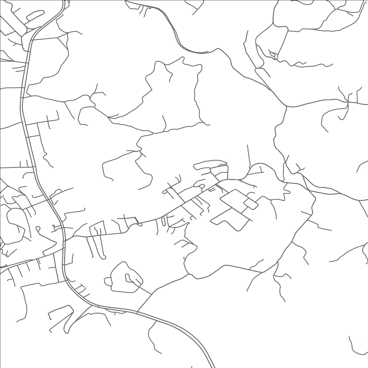 ROAD MAP OF CASTLEWOOD, VIRGINIA BY MAPBAKES