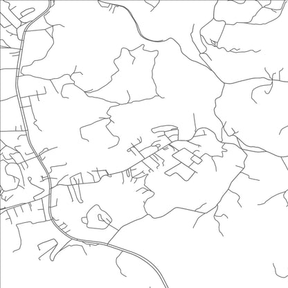 ROAD MAP OF CASTLEWOOD, VIRGINIA BY MAPBAKES