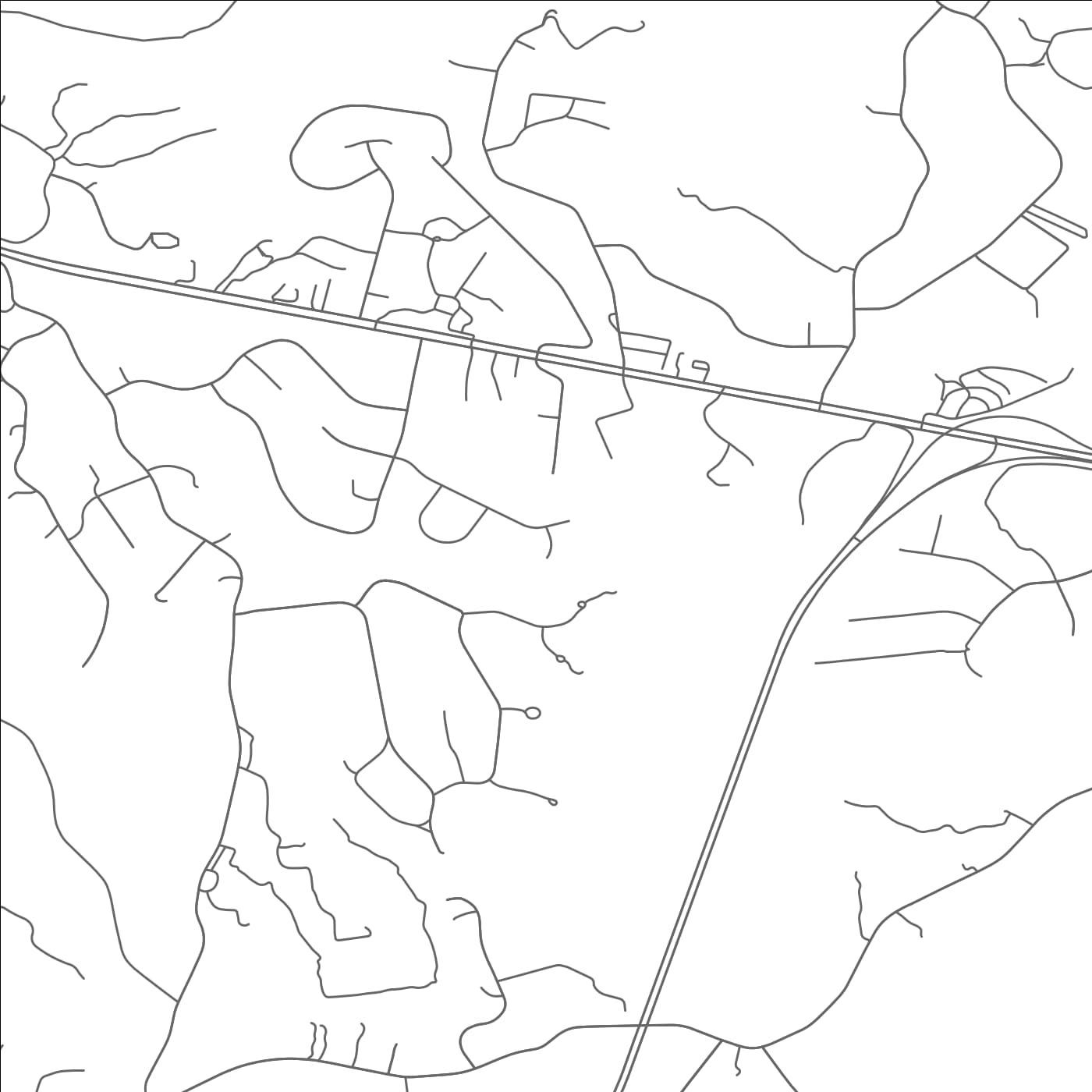 ROAD MAP OF CHATMOSS, VIRGINIA BY MAPBAKES