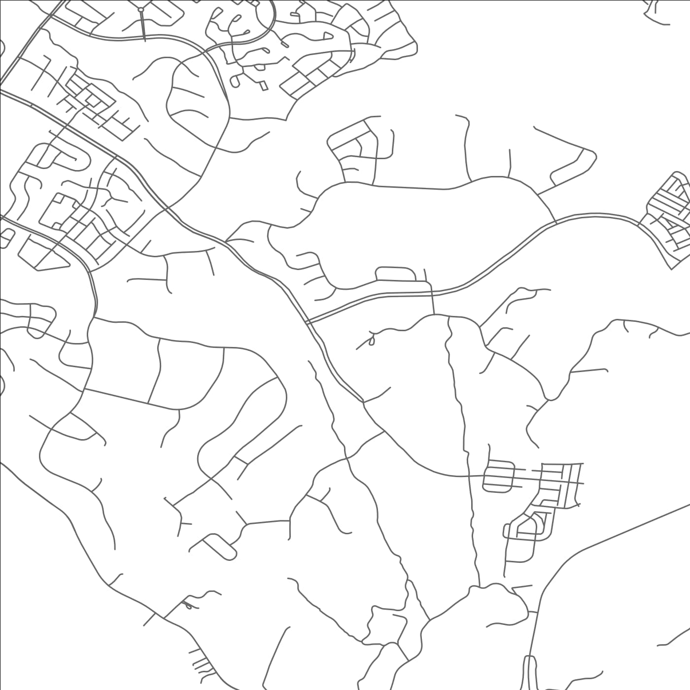 ROAD MAP OF CHERRY HILL, VIRGINIA BY MAPBAKES