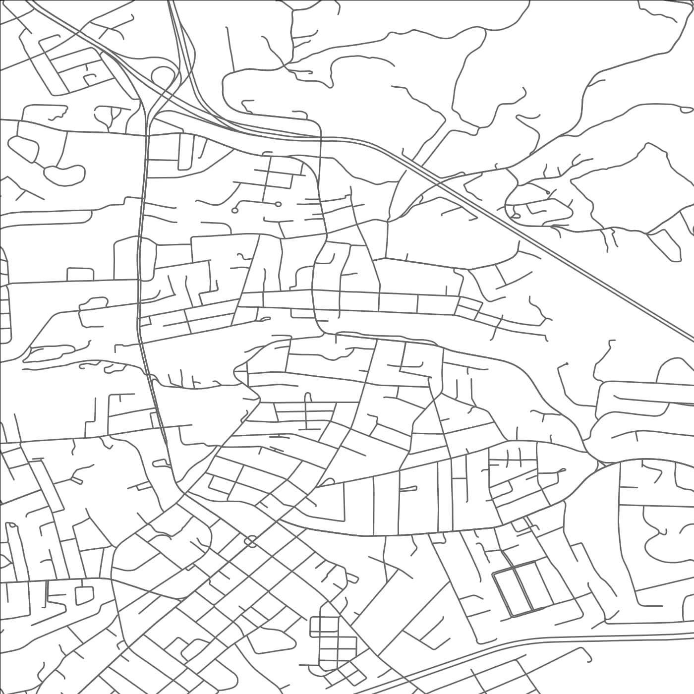 ROAD MAP OF CHRISTIANSBURG, VIRGINIA BY MAPBAKES