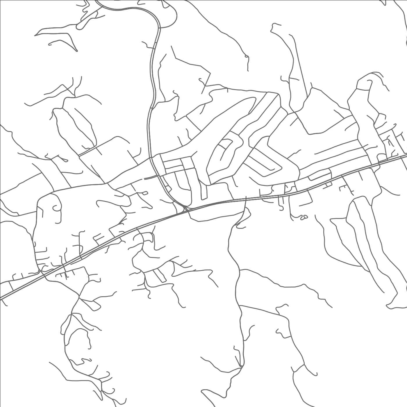 ROAD MAP OF CLAYPOOL HILL, VIRGINIA BY MAPBAKES