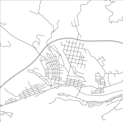 ROAD MAP OF CLIFTON FORGE, VIRGINIA BY MAPBAKES