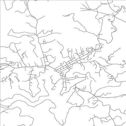 ROAD MAP OF CLINTWOOD, VIRGINIA BY MAPBAKES