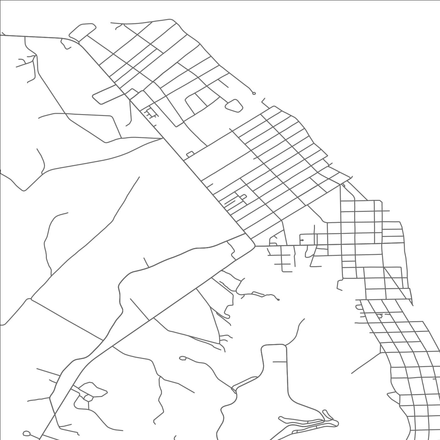 ROAD MAP OF COLONIAL BEACH, VIRGINIA BY MAPBAKES