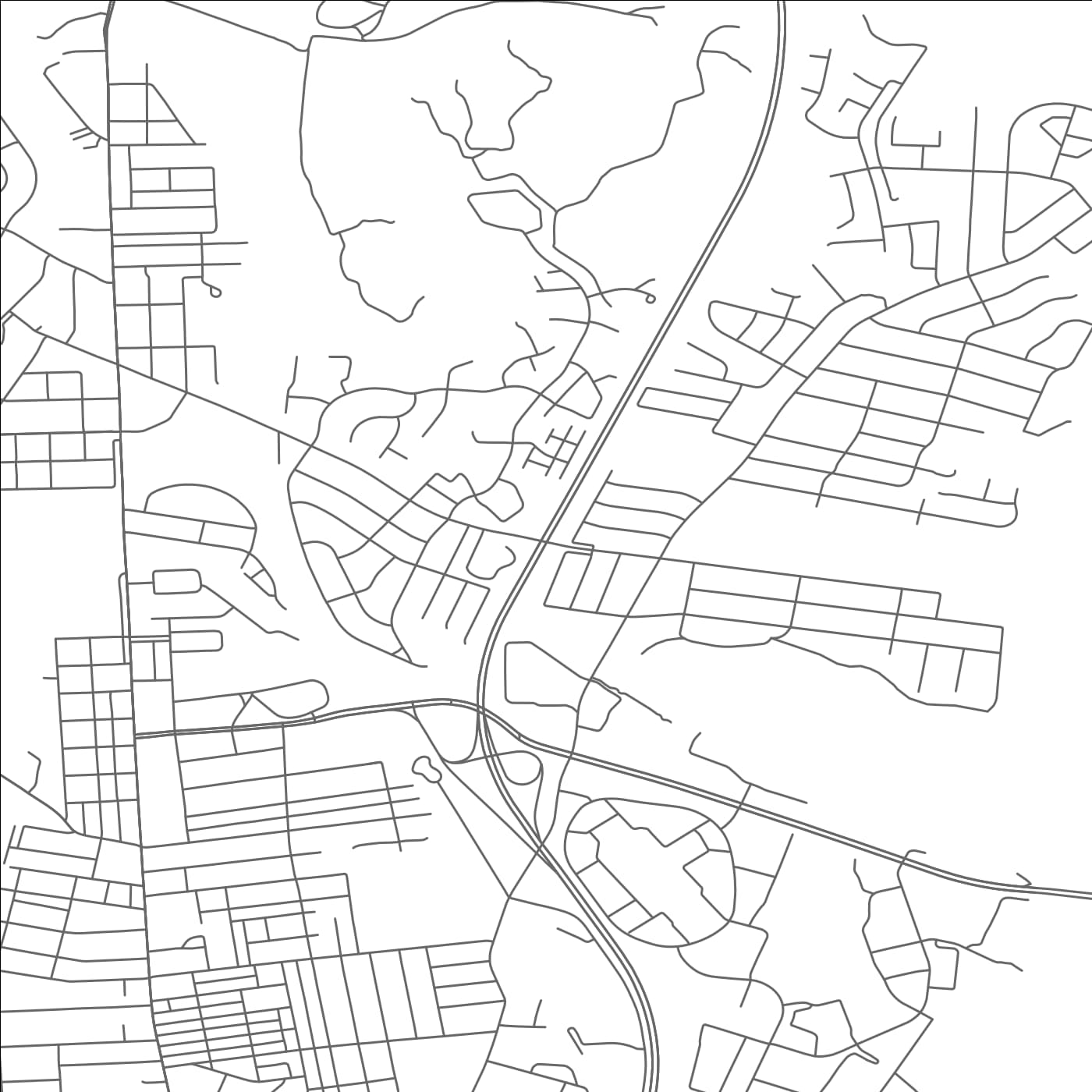 ROAD MAP OF COLONIAL HEIGHTS, VIRGINIA BY MAPBAKES