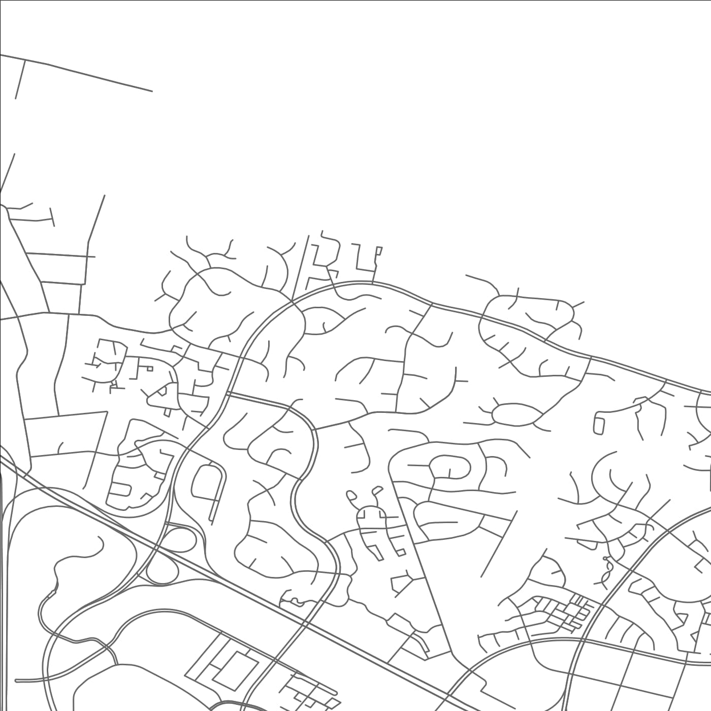 ROAD MAP OF COUNTRYSIDE, VIRGINIA BY MAPBAKES