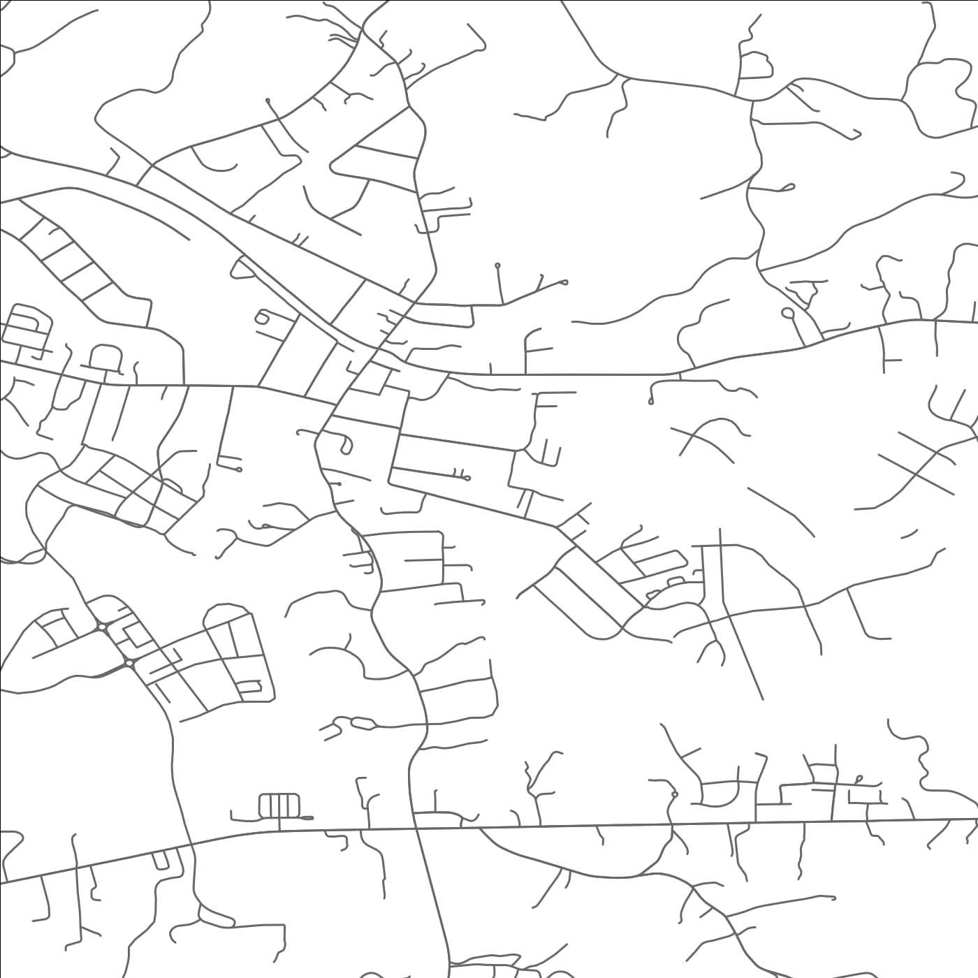 ROAD MAP OF CROZET, VIRGINIA BY MAPBAKES