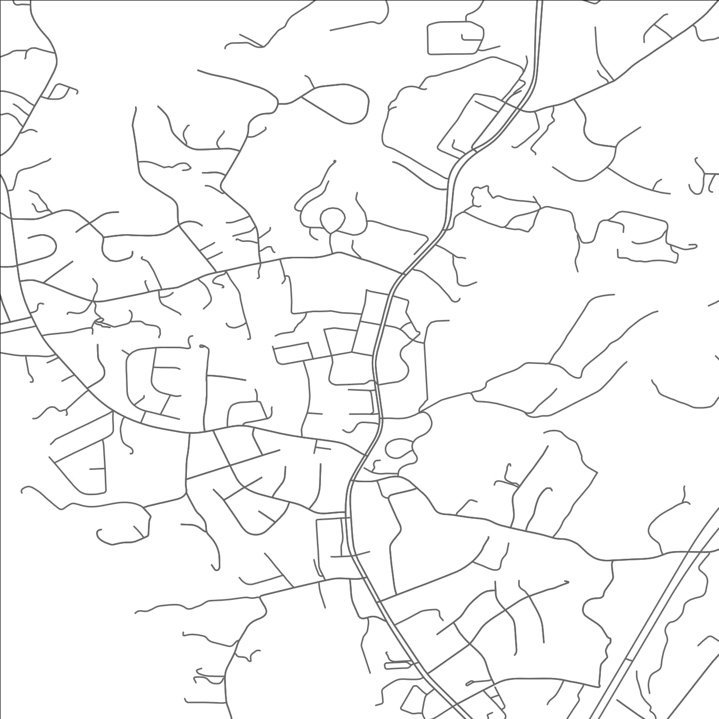 ROAD MAP OF DALEVILLE, VIRGINIA BY MAPBAKES